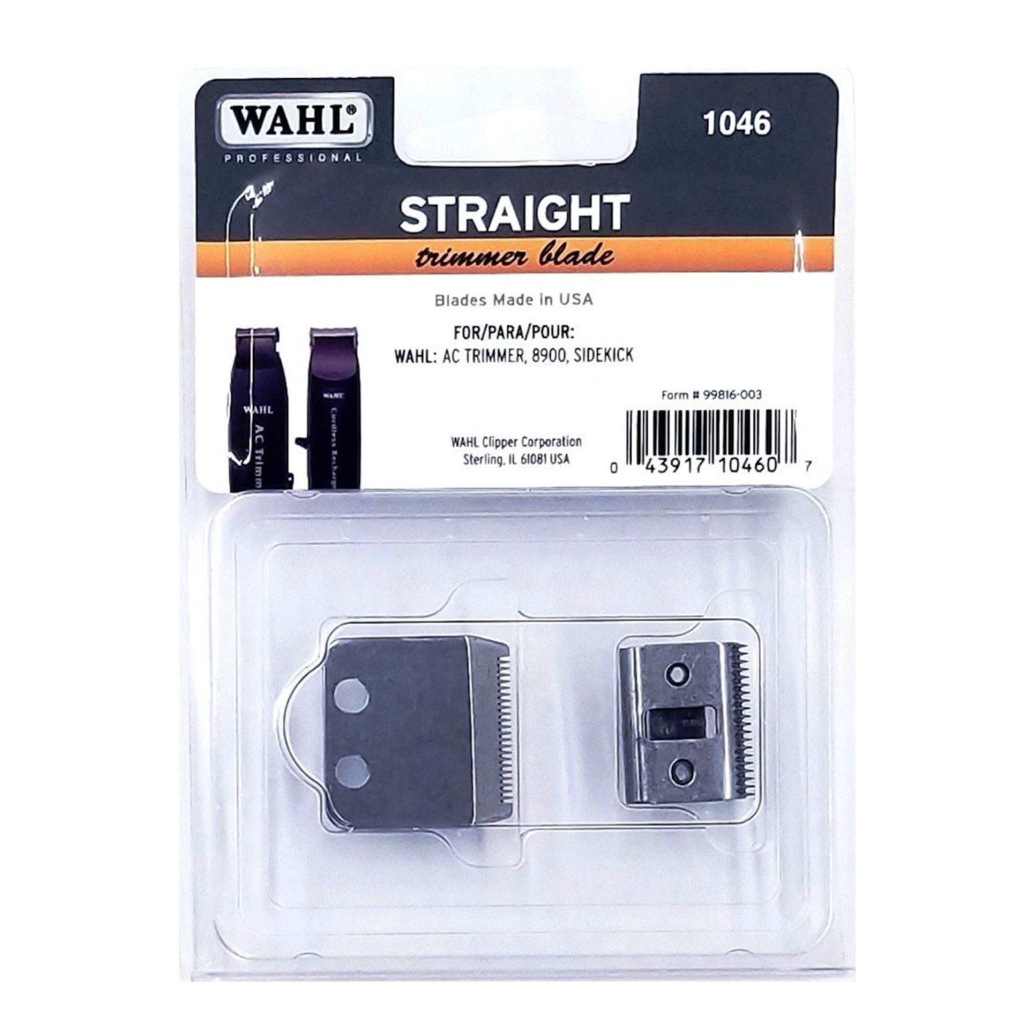 Wahl 1046 straight trimmer blade professional standard