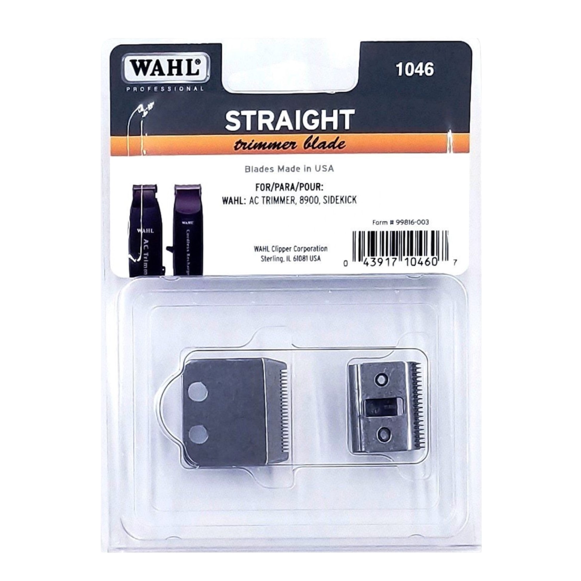 Wahl 1046 straight trimmer blade professional standard