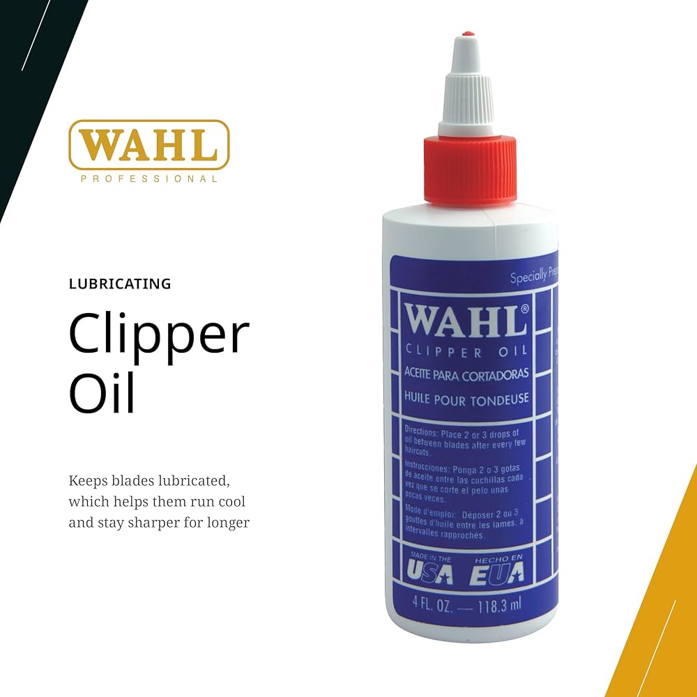 Wahl Clipper Oil 4oz – Blade Lubricant, Rust Protection, Pro Maintenance