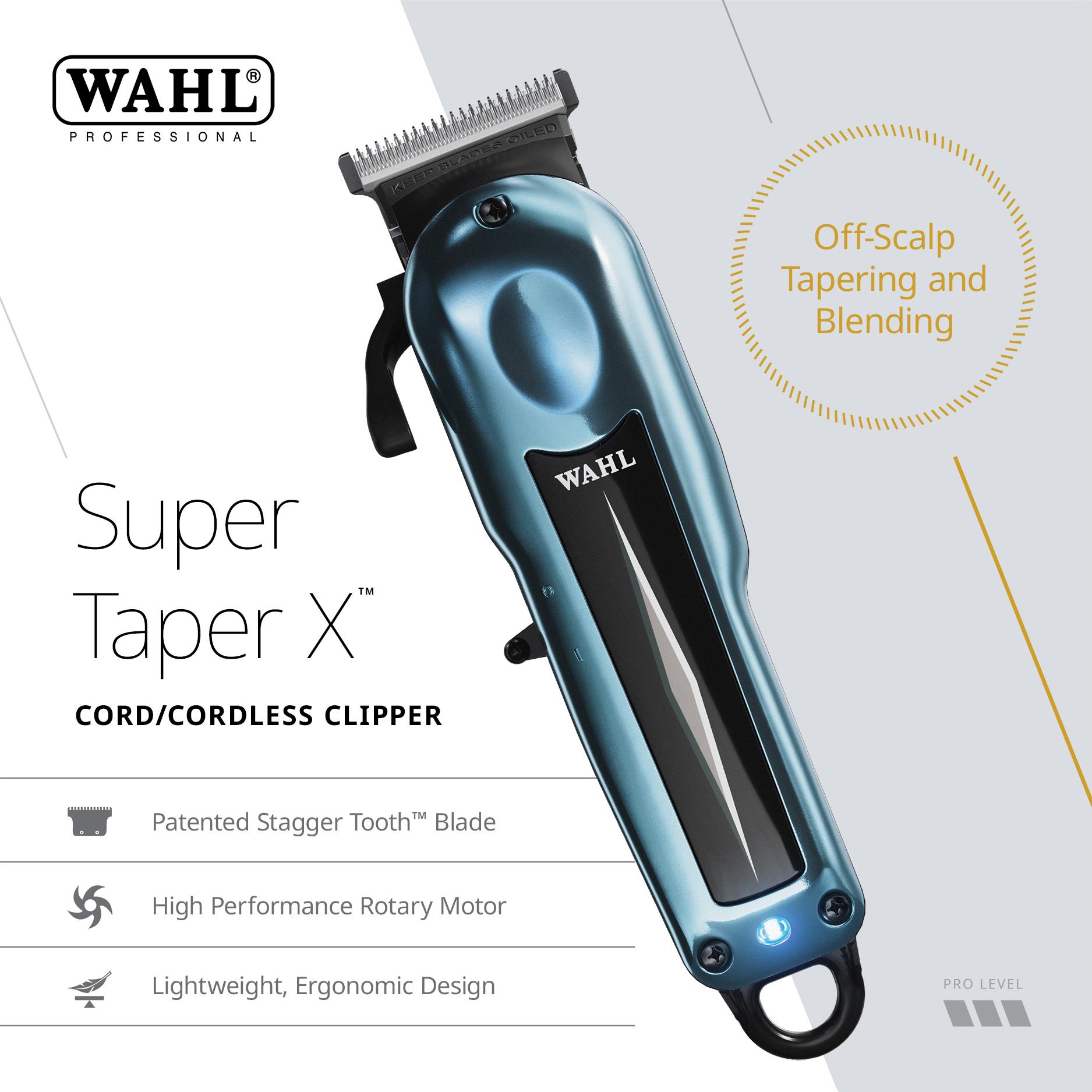 Wahl Cordless Super Taper X Professional Clipper #3026468