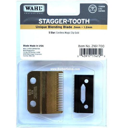 Wahl gold stagger tooth replacement fade blade #2161-700