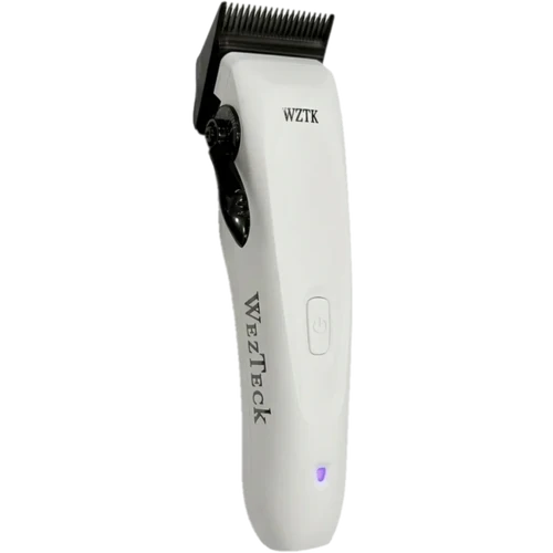 WezTeck Hair Clipper White – 10,000 RPM Guardless Lever Fade Tool