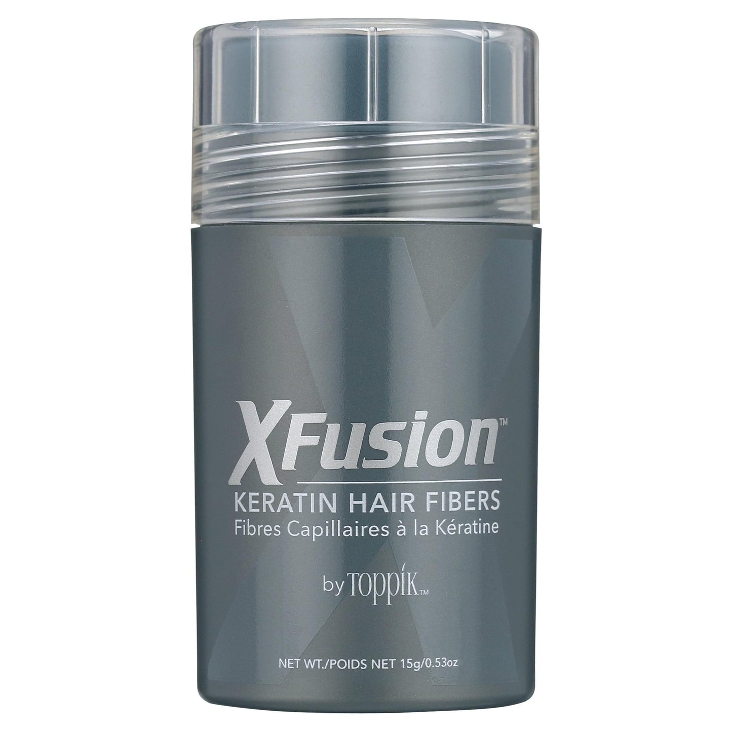 XFusion Keratin Hair Fibers 15G Black and Dark Brown hair thickener