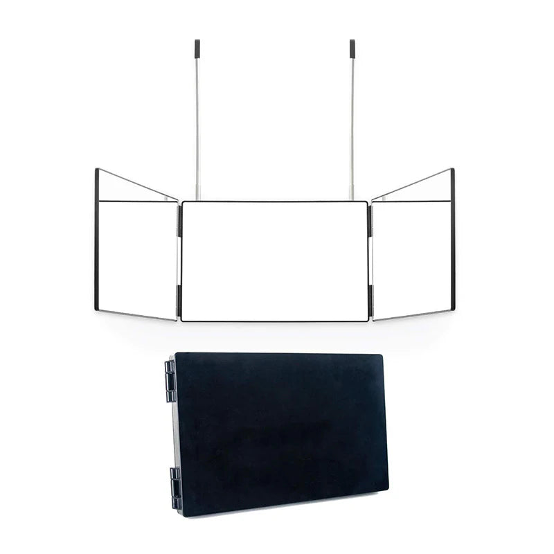 YBC Three-Sided Adjustable 360 Mirror for Self Haircuts