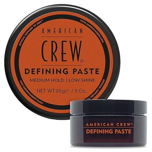 American Crew Defining Paste 3 oz front and top views