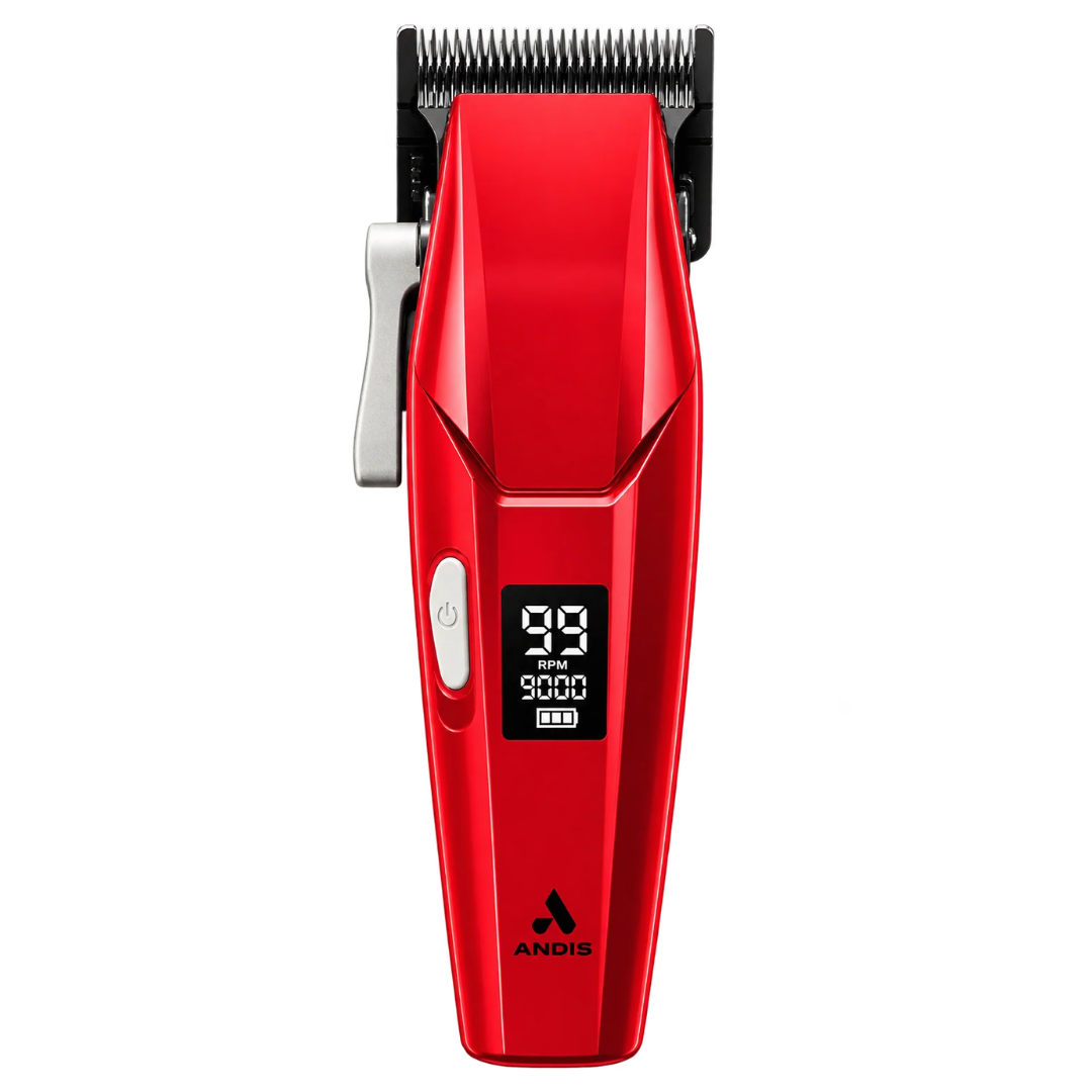Andis Talon 565052 cordless clipper in red front view