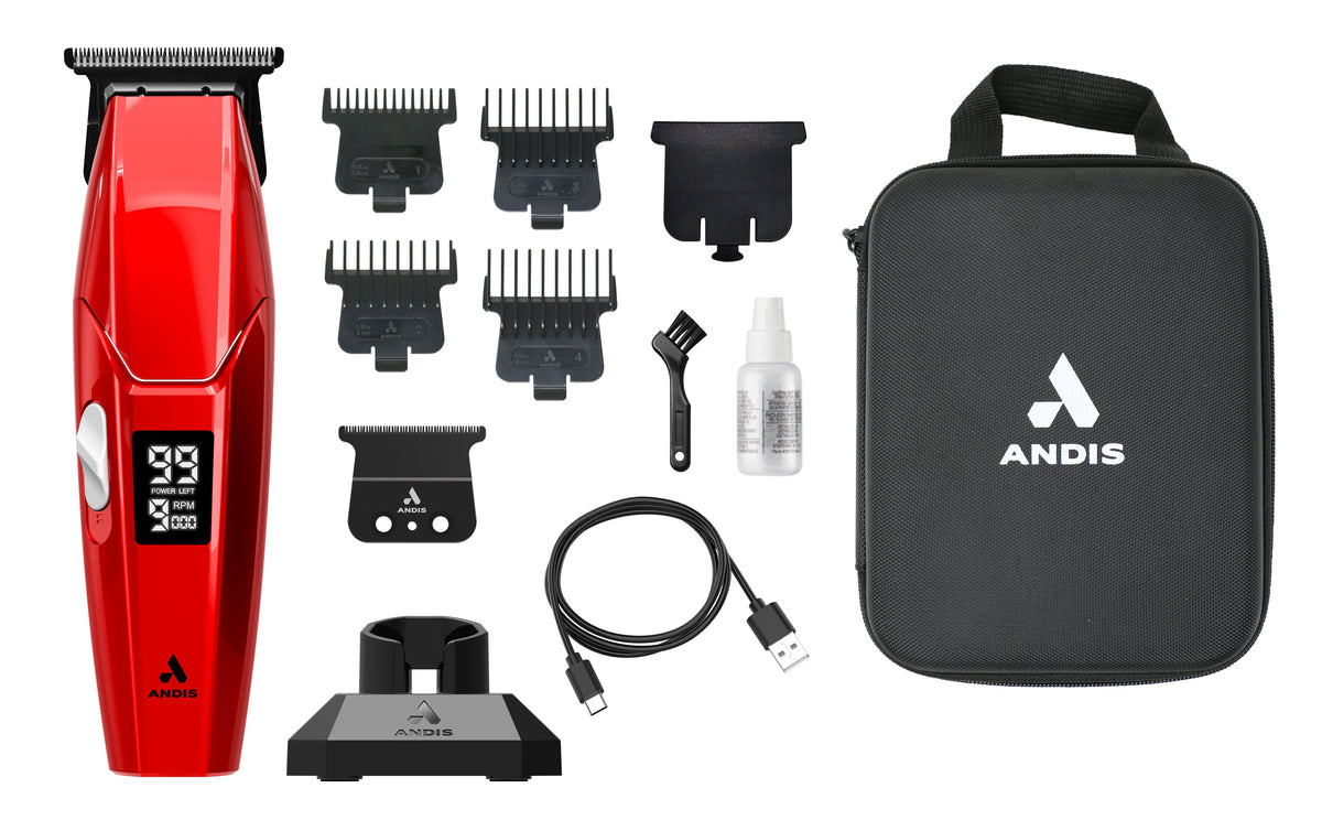 Andis Talon 565054 cordless trimmer kit and included components