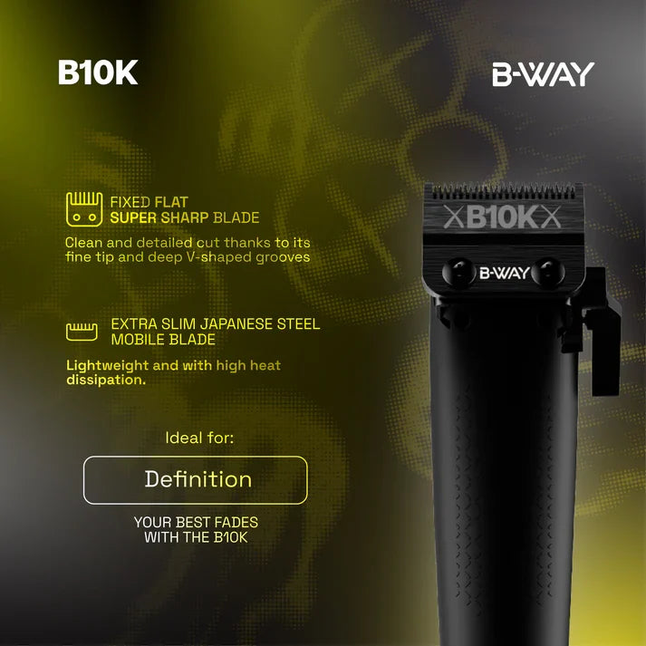 B-WAY B10K Clipper & CUTZ Dark Trimmer 2-Piece Set product and feature detail view 9