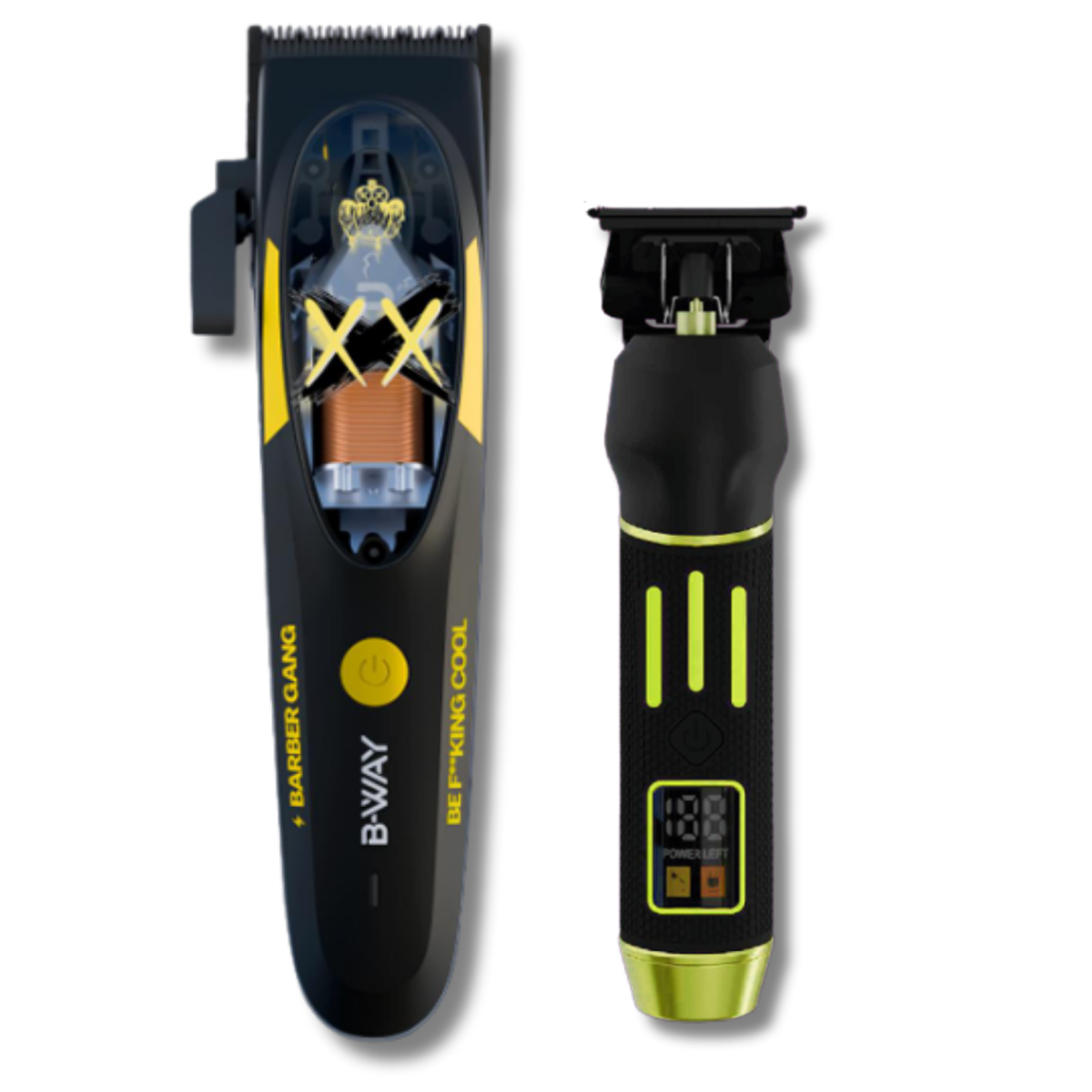 B-WAY B10K Clipper & Golden Gate Trimmer 2-Piece Set complete barber set product view