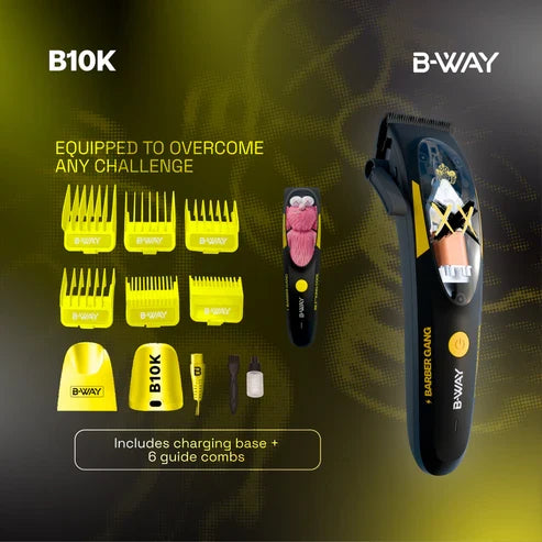 B-WAY B10K Clipper & OFF Black Shaver 2-Piece Set product and feature detail view 4