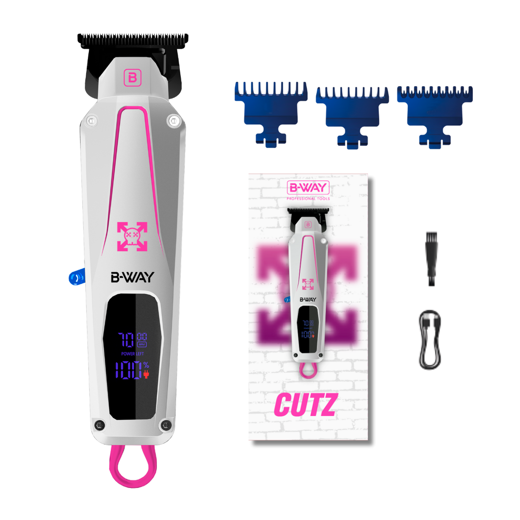 B-WAY CUTZ white trimmer angled product view