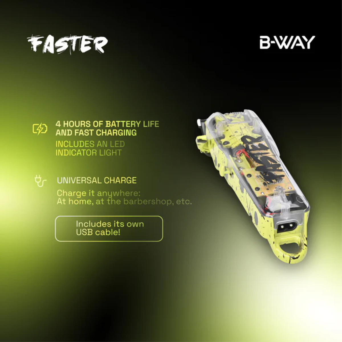 B-WAY Faster Clipper & Golden Gate Trimmer 2-Piece Set product and feature detail view 3