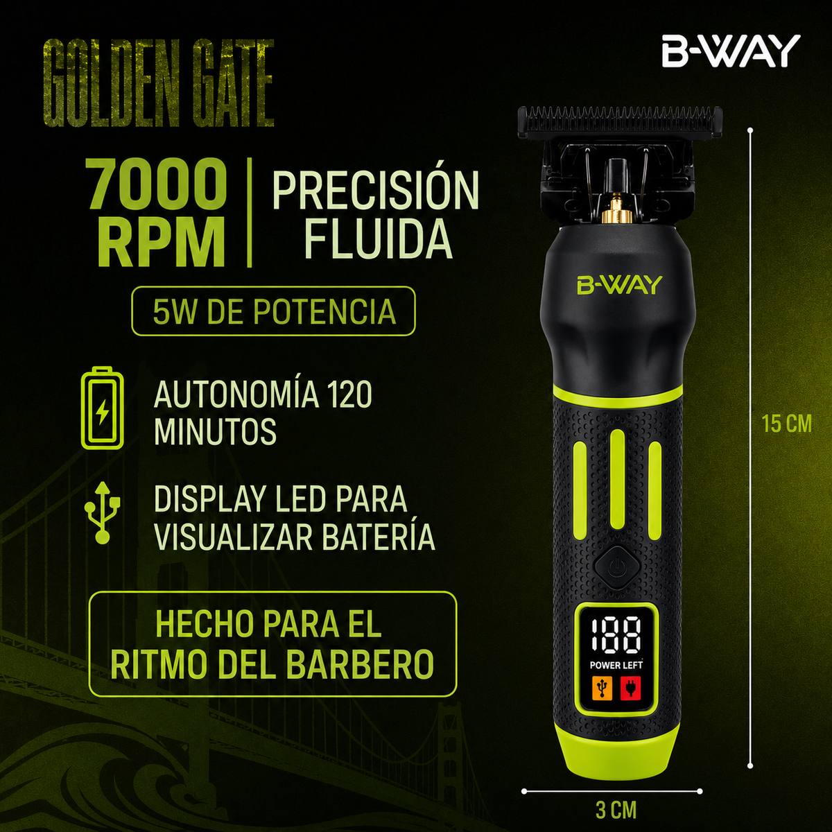 B-WAY Faster Clipper & Golden Gate Trimmer 2-Piece Set product and feature detail view 8