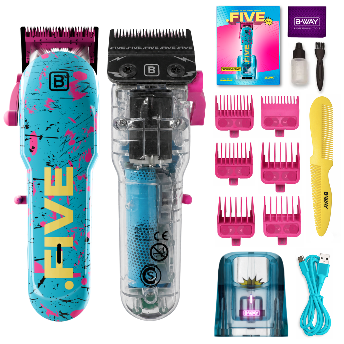 B-WAY New Five Clipper & DOT1 Trimmer 2-Piece Set product and feature detail view 2