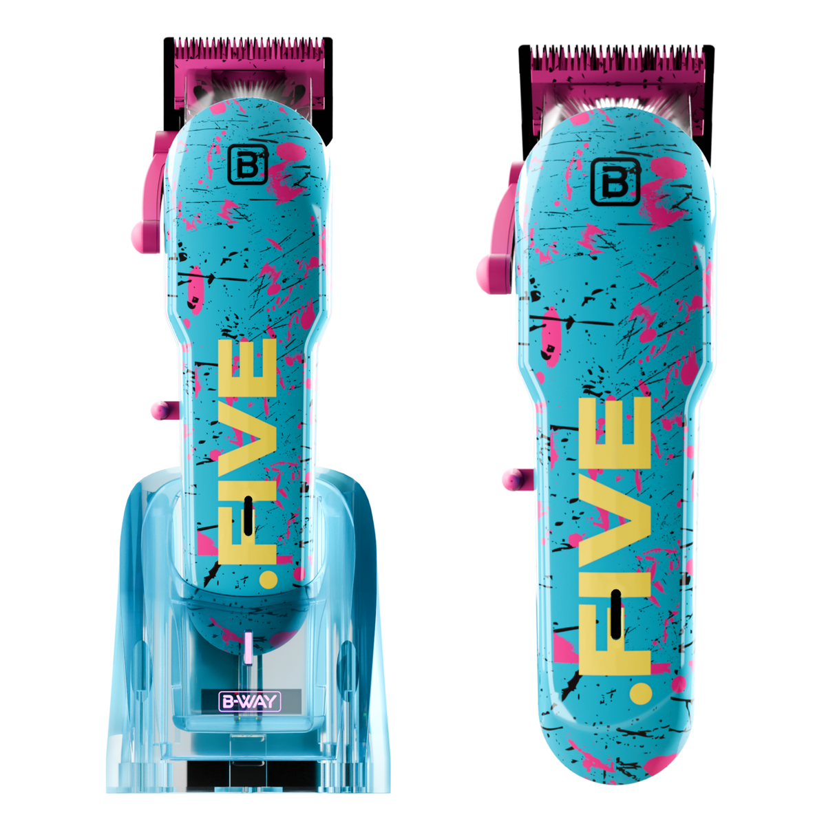 B-WAY New Five Shorty, T-Pro & OFF Shaver 3-in-1 Set + Cape product and feature detail view 2