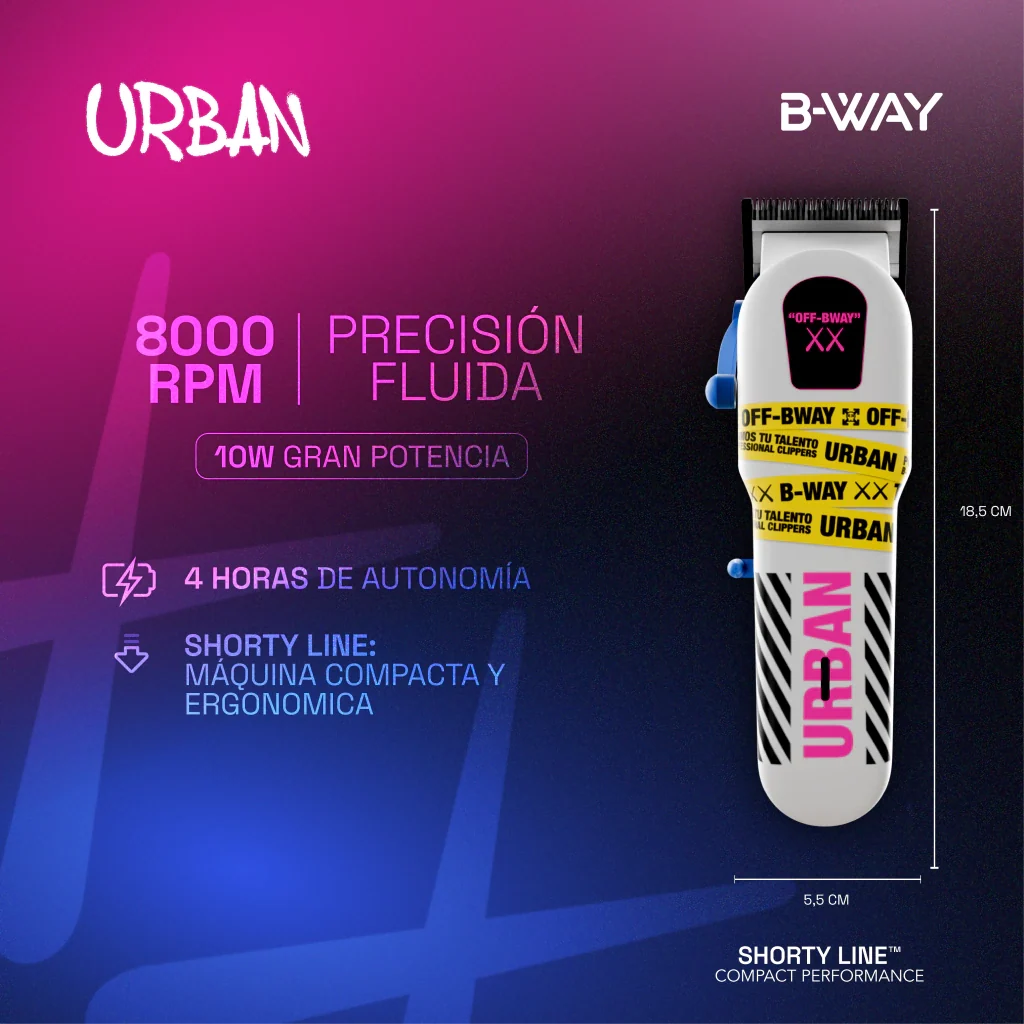 B-WAY Urban, CUTZ White & OFF White 3-in-1 Barber Kit product and feature detail view 9