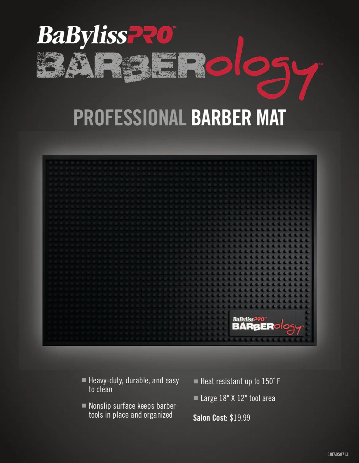 BabylissPro Barberology Professional Barber Mat #BWSM1