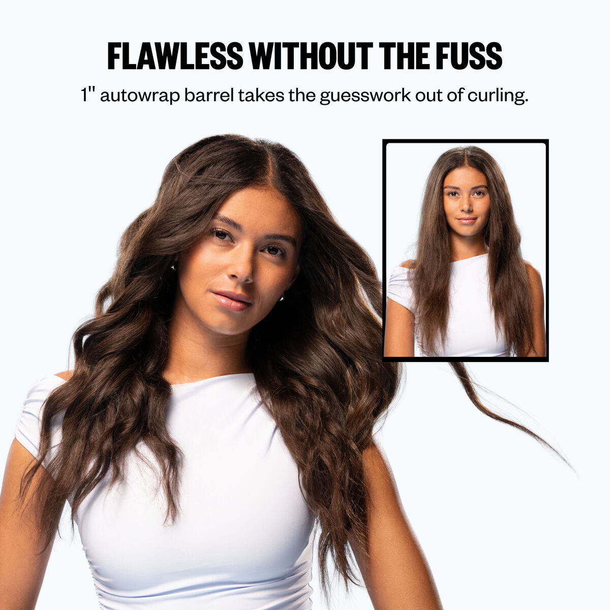 BaBylissPRO BNTAC100 Auto Curler styling results using the 1-inch autowrap barrel