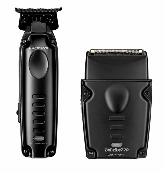 BaBylissPRO LO-PROFX Compact FX72FSPKMB black trimmer and single-foil shaver set