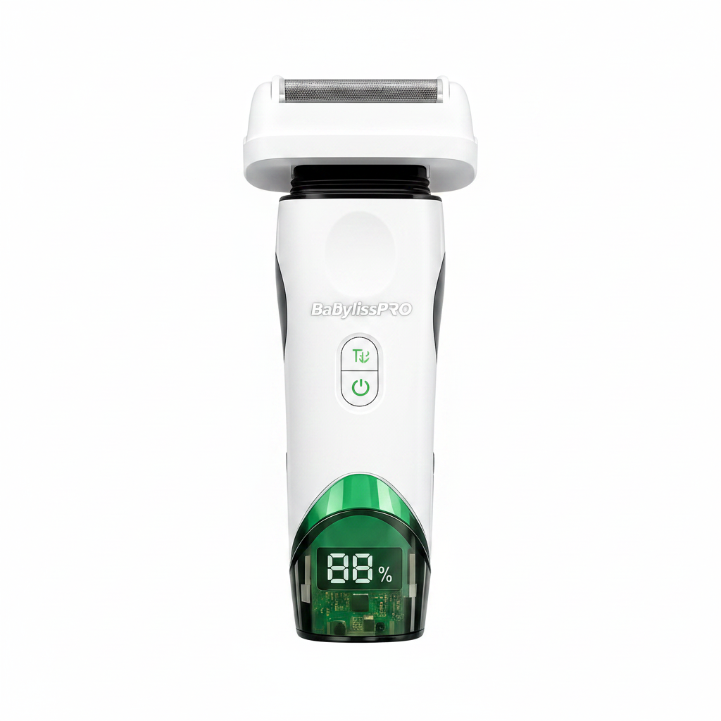 BaBylissPRO x Tomb45 FXT45FS wireless-charging double-foil shaver in White