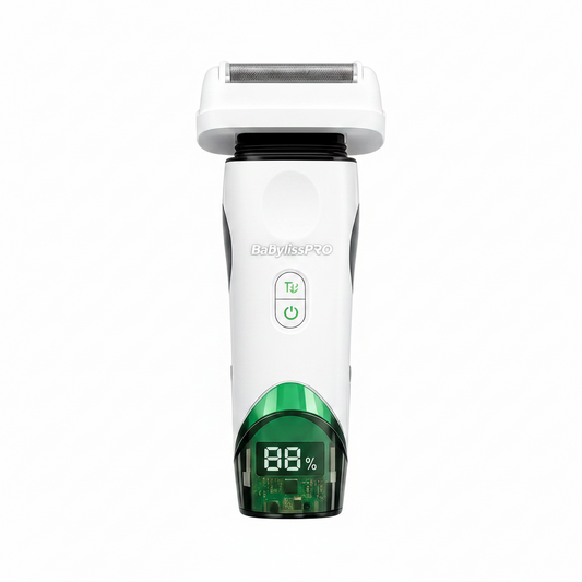 BaBylissPRO x Tomb45 FXT45FS wireless-charging double-foil shaver in White