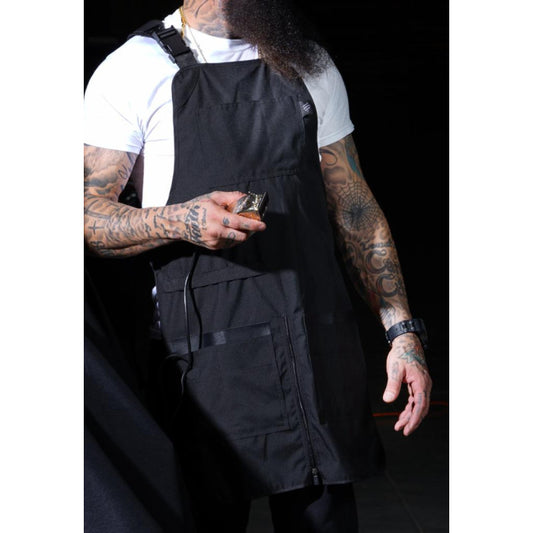 Barber Strong professional barber apron worn in shop