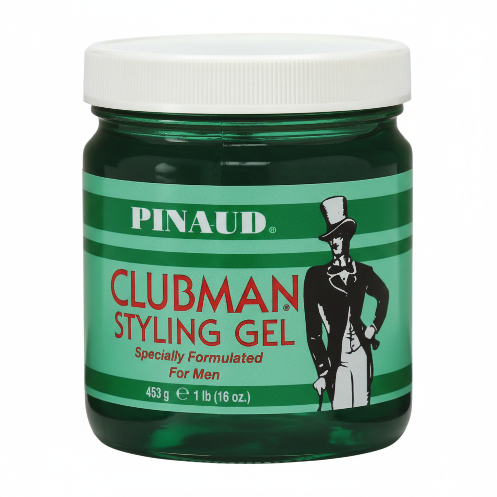 Clubman Pinaud Styling Gel 16 oz jar front view