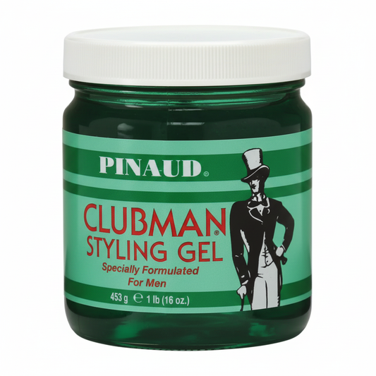 Clubman Pinaud Styling Gel 16 oz jar front view
