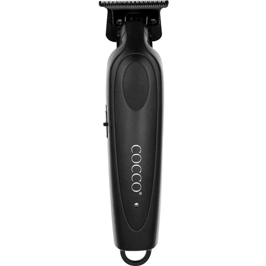Cocco Pro All Metal Trimmer CPBT-BLACK front view with graphite T-blade
