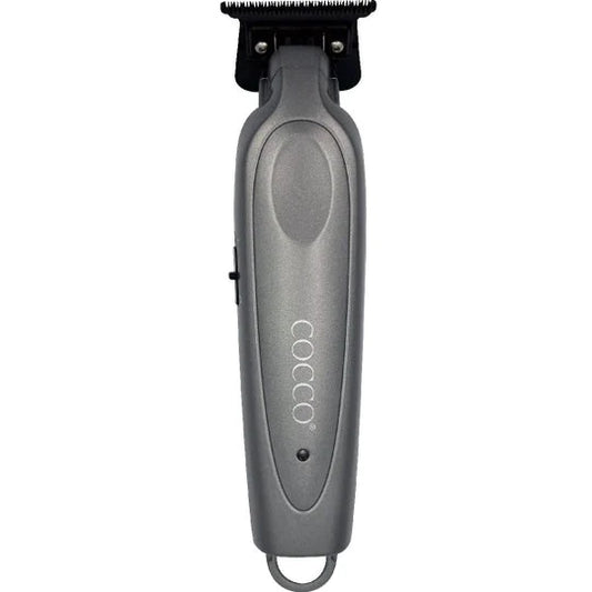 Cocco Pro All Metal Trimmer CPBT-GRAY front view with graphite T-blade