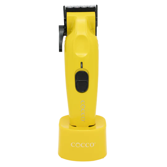 Cocco Hyper Veloce Pro yellow clipper product and accessories view