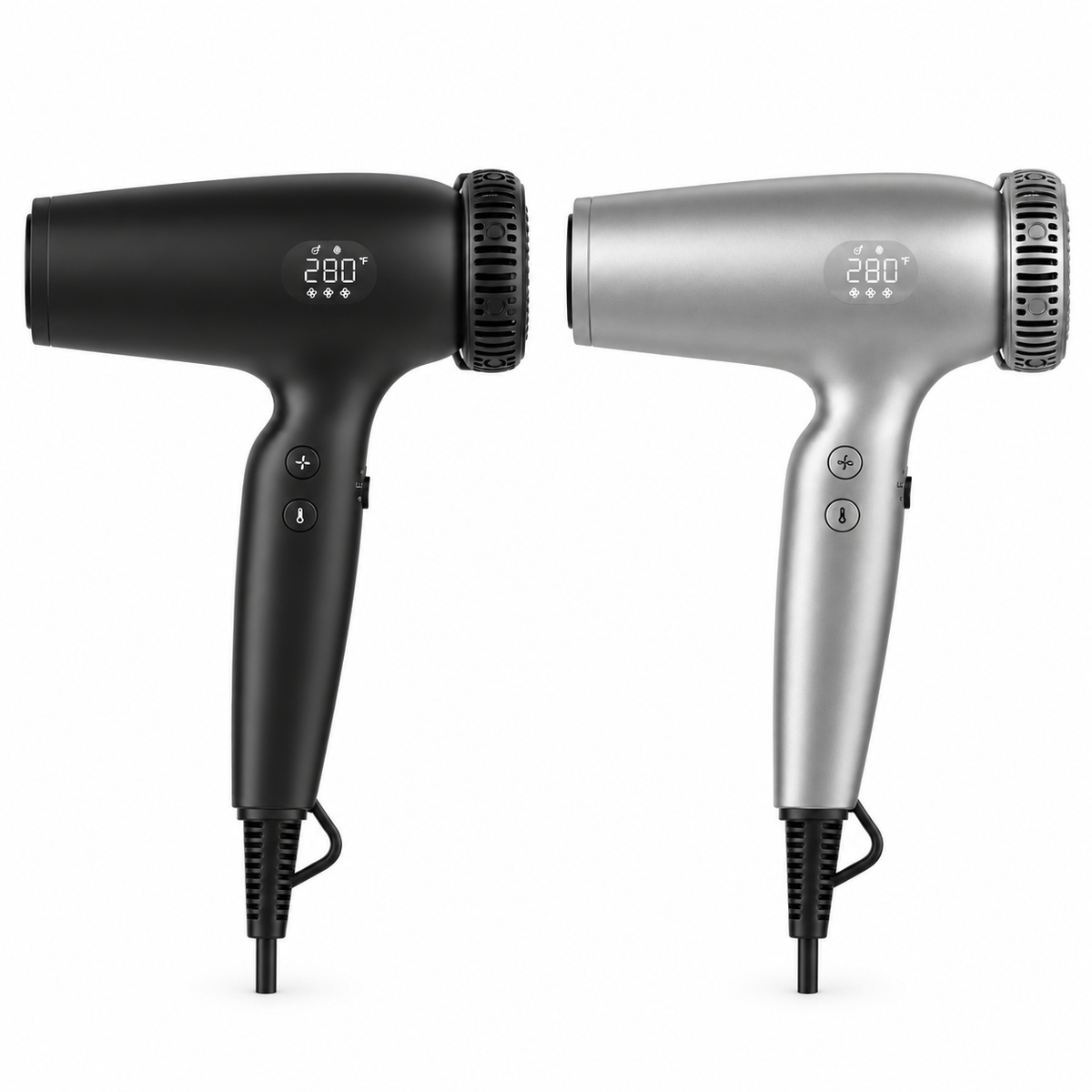 Cocco Max Professional Hair Dryer in Black and Silver
