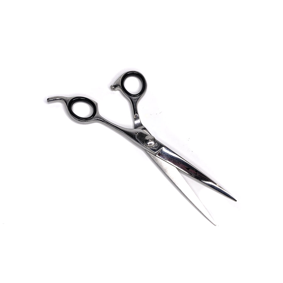 Diamond Cuts 7-inch gold or silver curved shears alternate angle