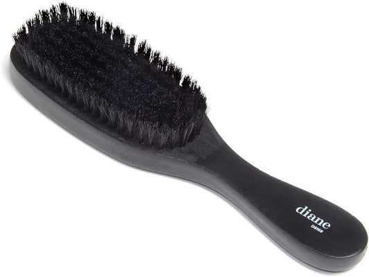 Diane D8169 soft boar wave brush angled full product view