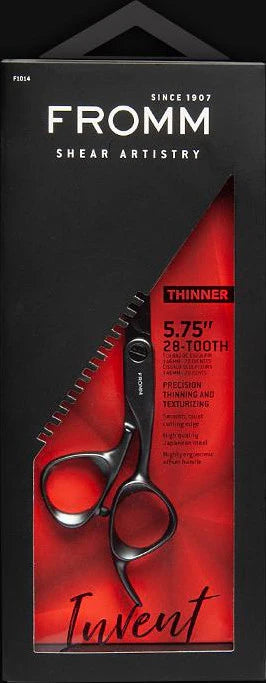 Fromm Invent 5.75 inch 28 tooth hair thinning shears gunmetal