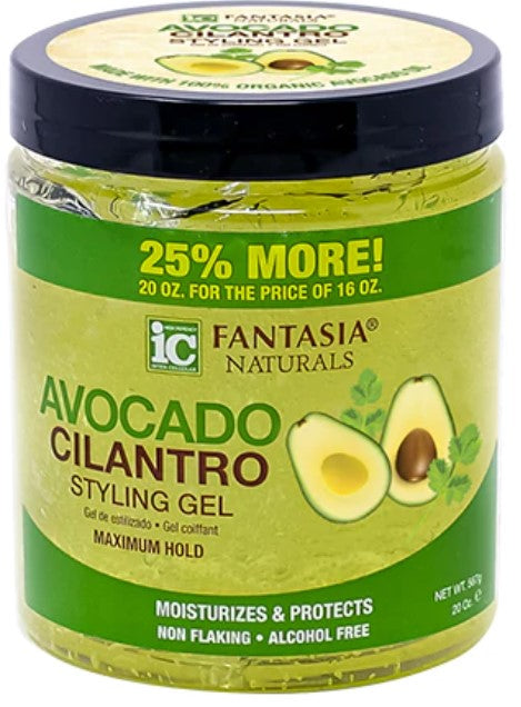 Fantasia Avocado Cilantro Styling Gel 20 oz jar
