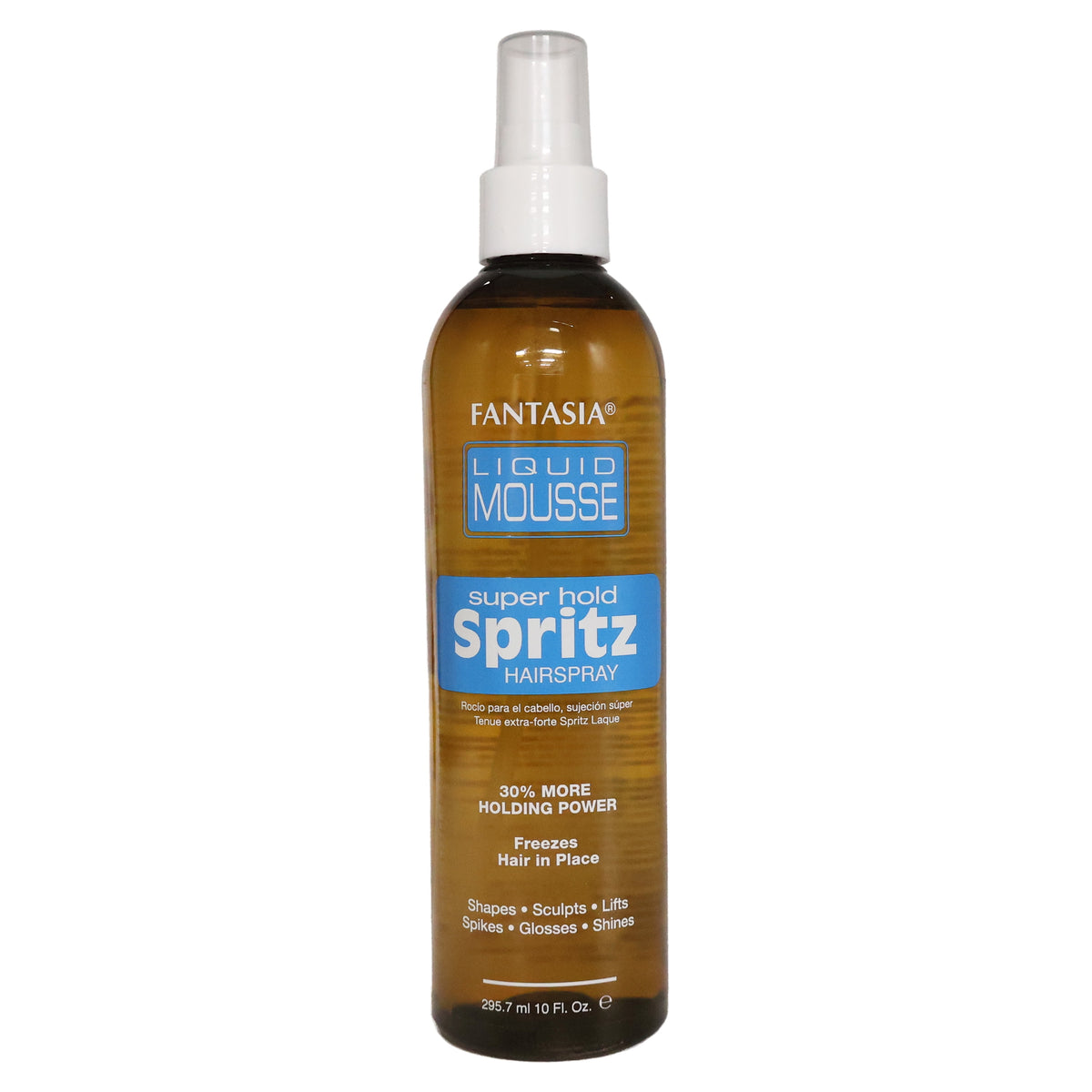 Fantasia Liquid Mousse Super Hold Spritz Hair Spray 10 oz bottle