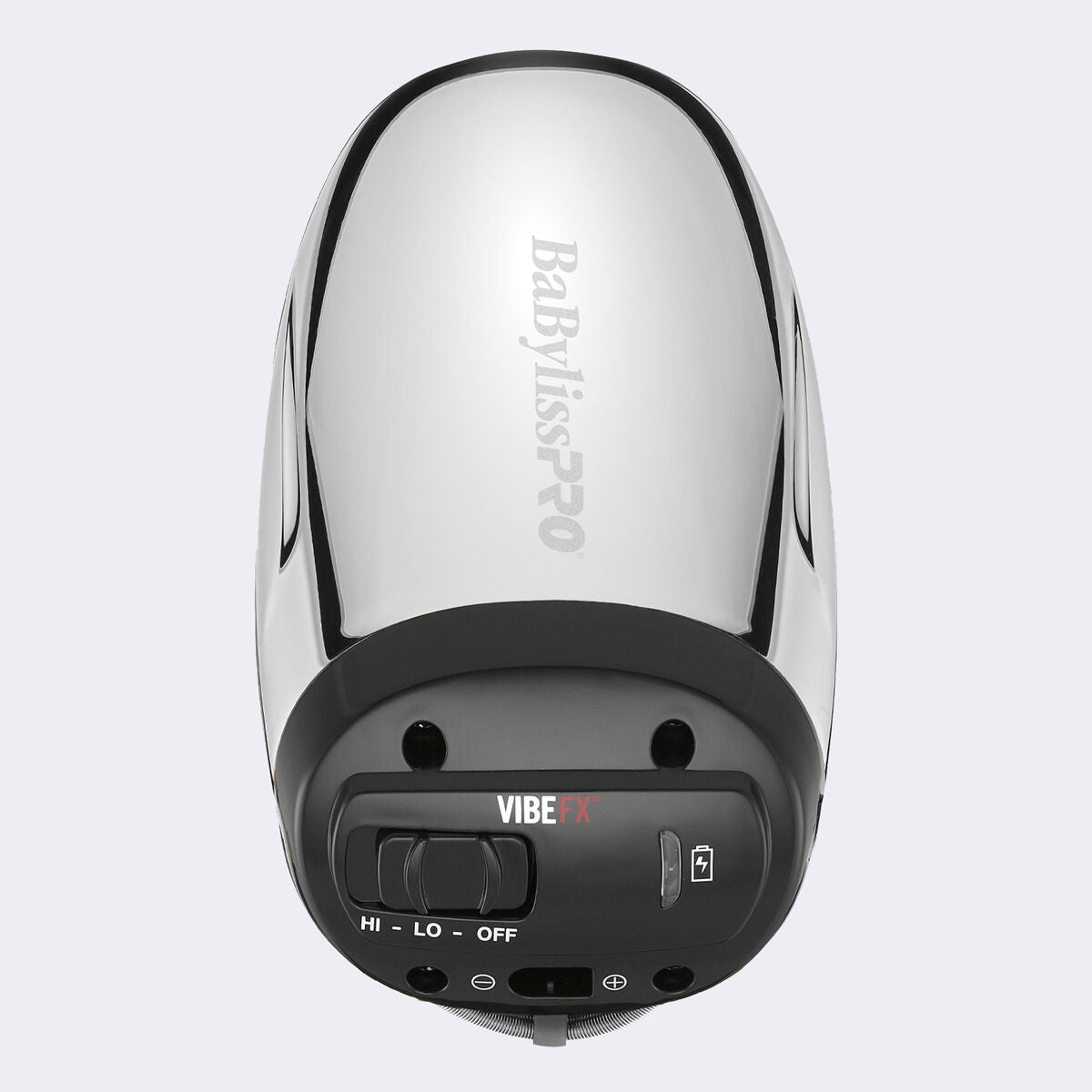 BaBylissPRO VibeFX FXSSM1 silver massager rear controls view