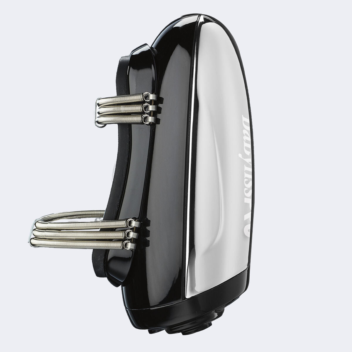 BaBylissPRO VibeFX FXSSM1 silver massager side profile and coil straps