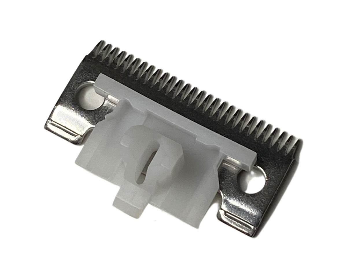 Philthy Blendz Gamma/StyleCraft to Andis Blade Cam – Clear – Andis cutting blade with clear cam installed rear view