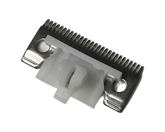 Philthy Blendz Gamma/StyleCraft to Andis Blade Cam – Clear – Andis cutting blade with clear cam installed rear view