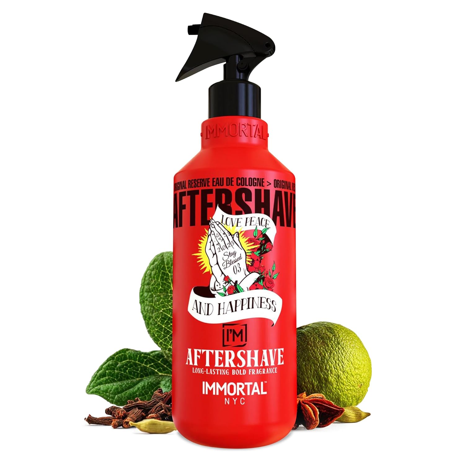 IMMORTAL STAY BLESSED 03 AFTERSHAVE COLOGNE 16.9OZ