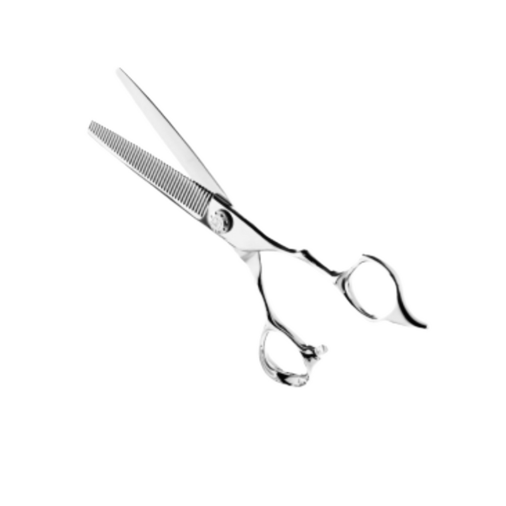 L3VEL3 440C 44-tooth thinning shears 6.5 inch open view
