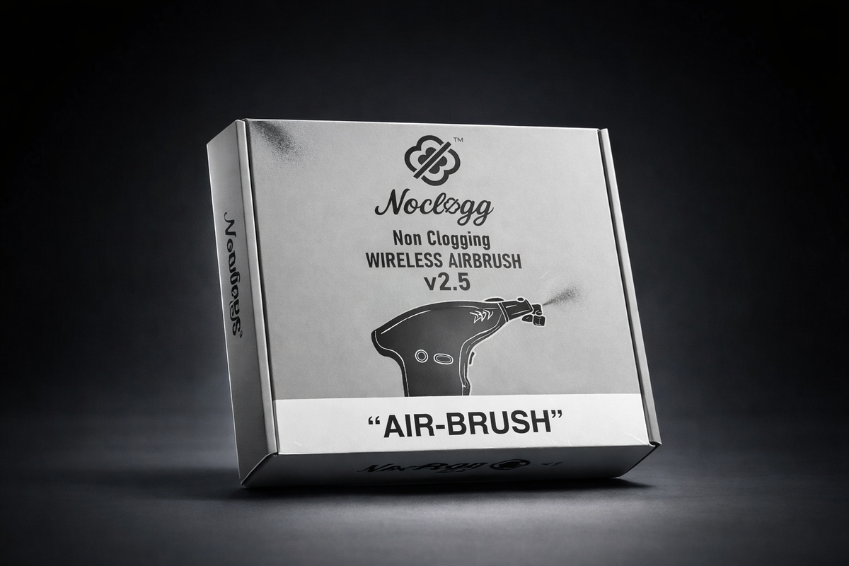 NoClogg Airbrush 2.5 cordless barber enhancement airbrush
