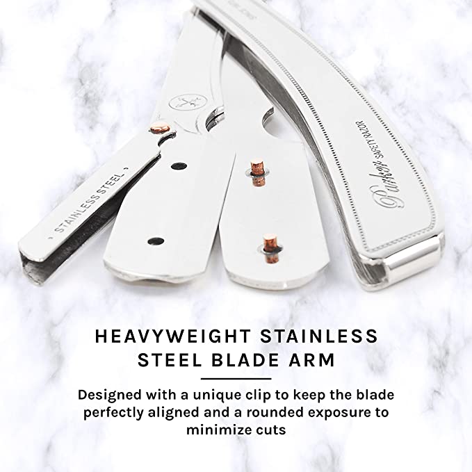 Parker SRX heavyweight stainless steel blade arm detail