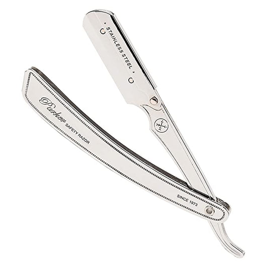 Parker SRX stainless steel shavette razor open view