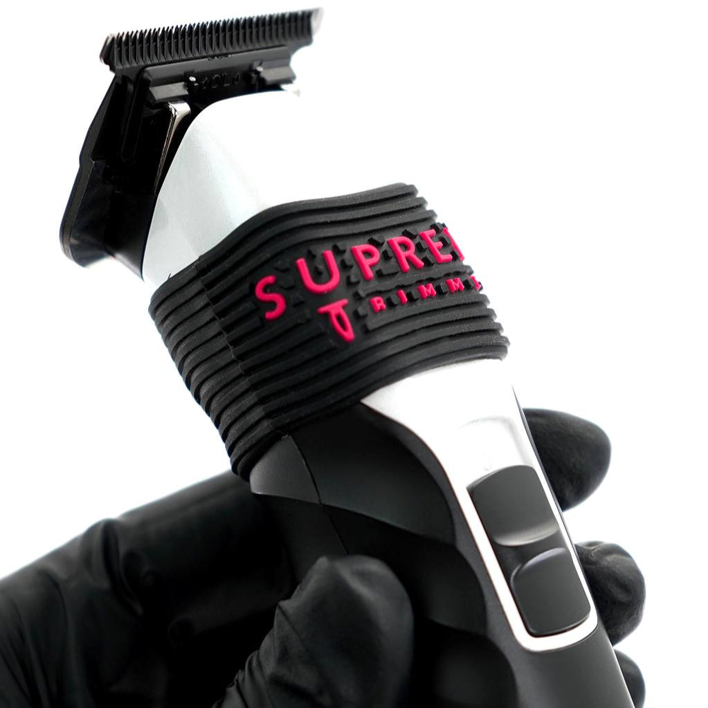 Supreme Trimmer clipper grips – silicone grip installed on a barber tool, gallery view 25