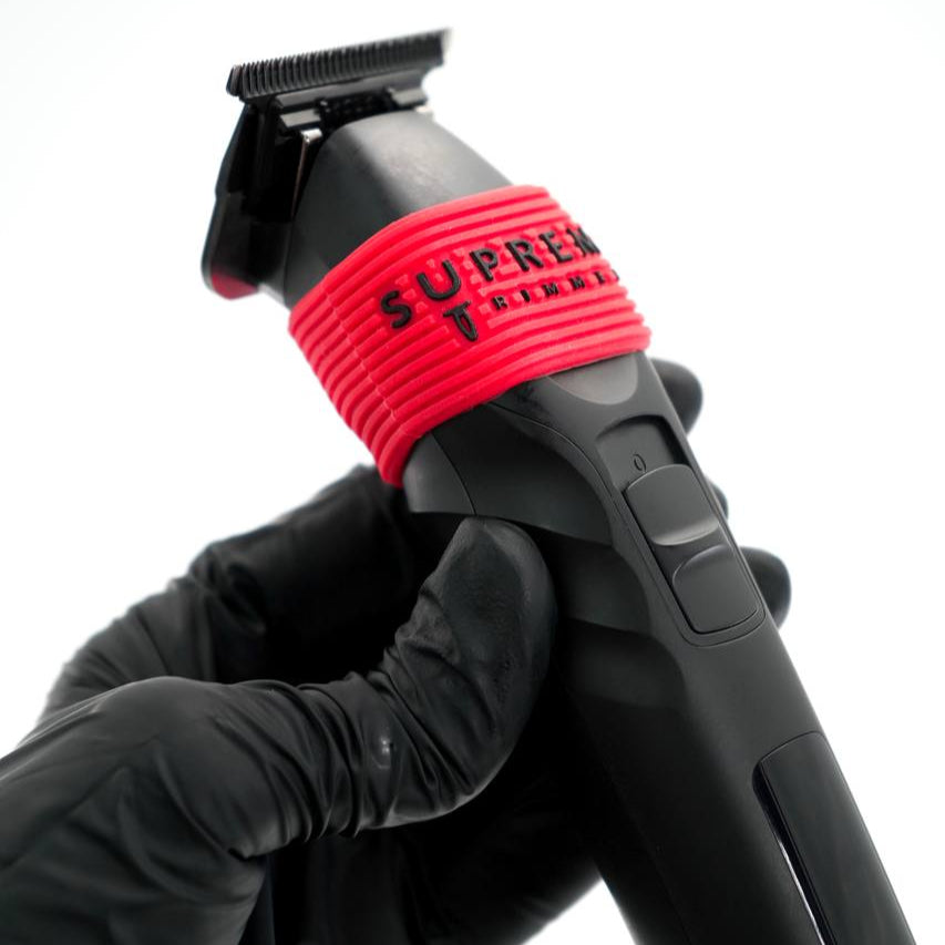 Supreme Trimmer clipper grips – silicone grip installed on a barber tool, gallery view 30