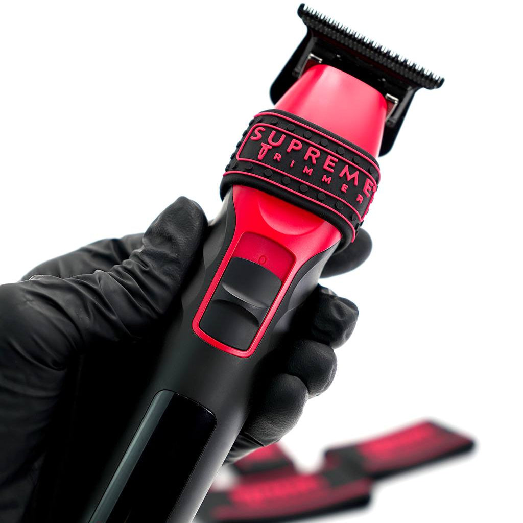Supreme Trimmer clipper grips – silicone grip installed on a barber tool, gallery view 16