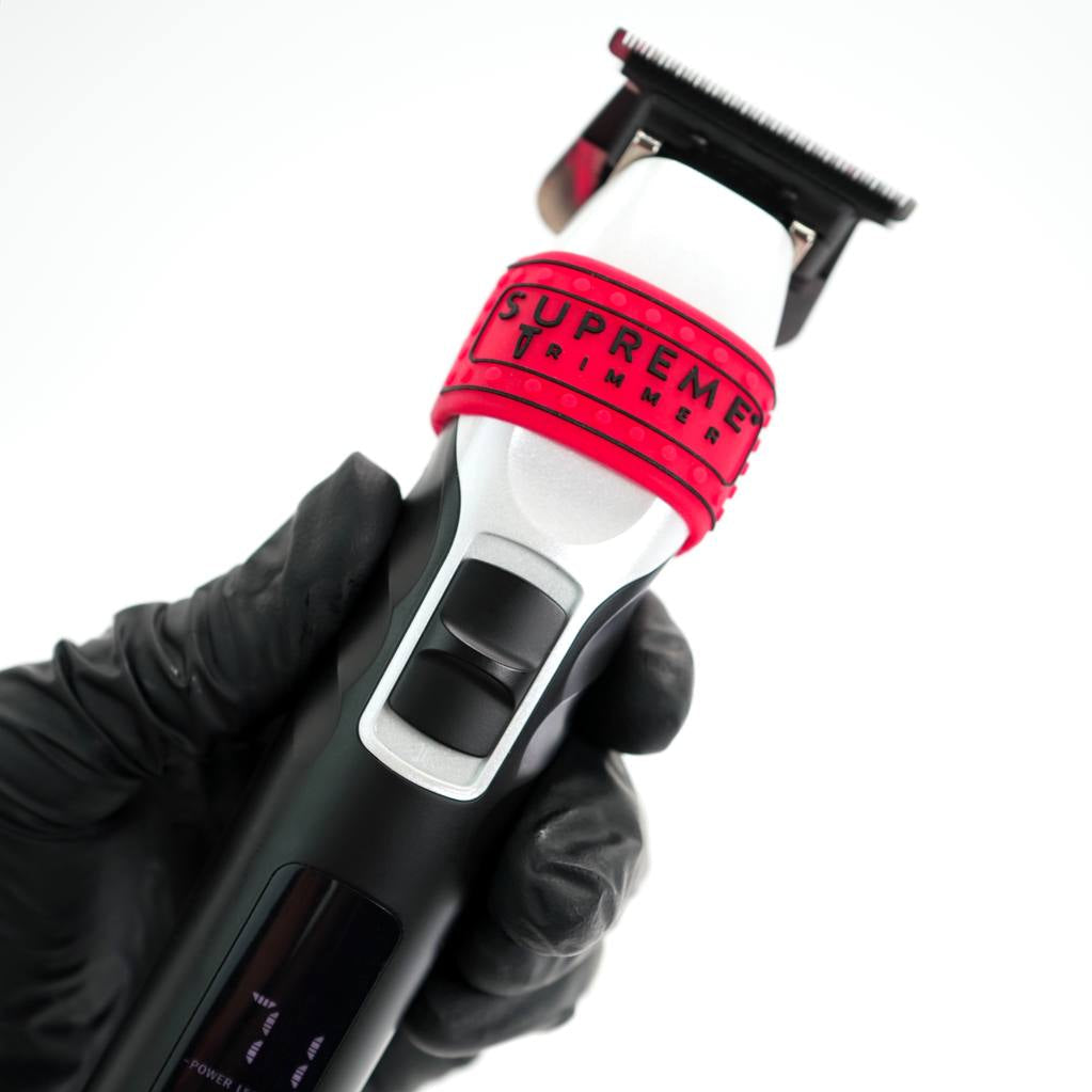 Supreme Trimmer clipper grips – silicone grip installed on a barber tool, gallery view 19